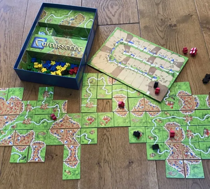 We've been looking at another board game this month; check out our Carcassone review and see what we thought of it! #toys #gifts #reviews #carcassone