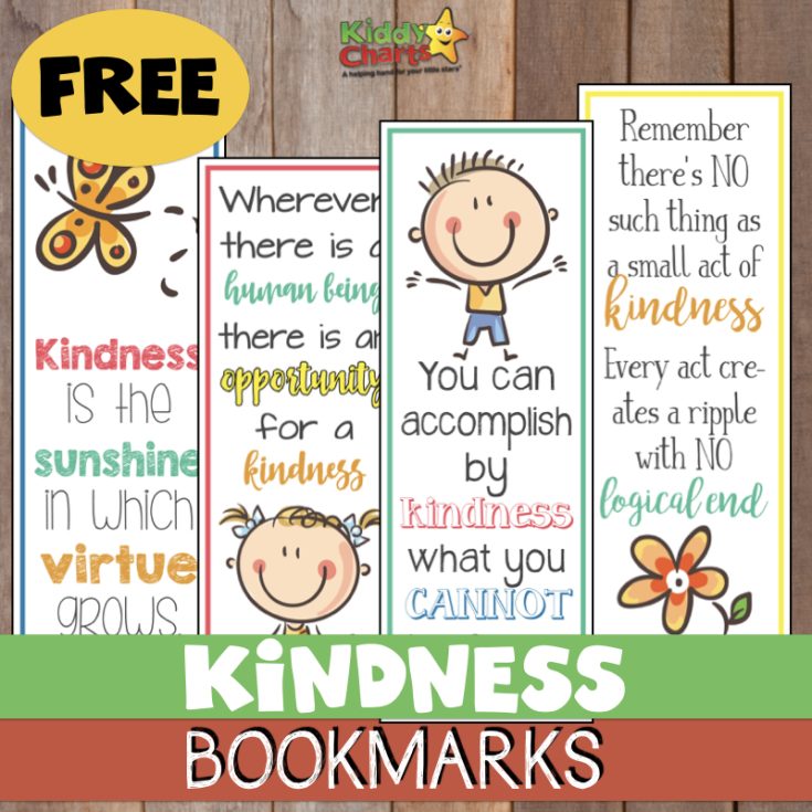 World Kindness Day Free printable kindness bookmarks!