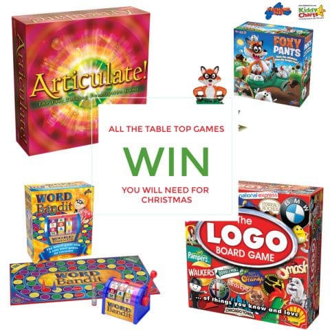 Win all the table top games you'll need this Christmas! (Worth £110)