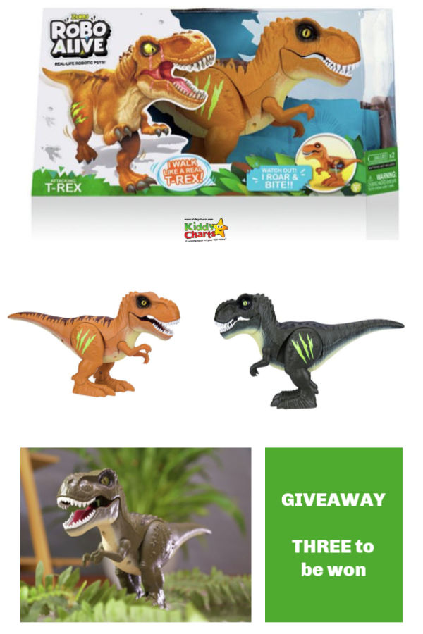 Robo Alive Dino is the new robo toy on the block from ZURU. We've got three to give away, so come in and enter now! #giveaways #toys #kids