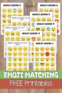 Free Emoji Bingo game for kids