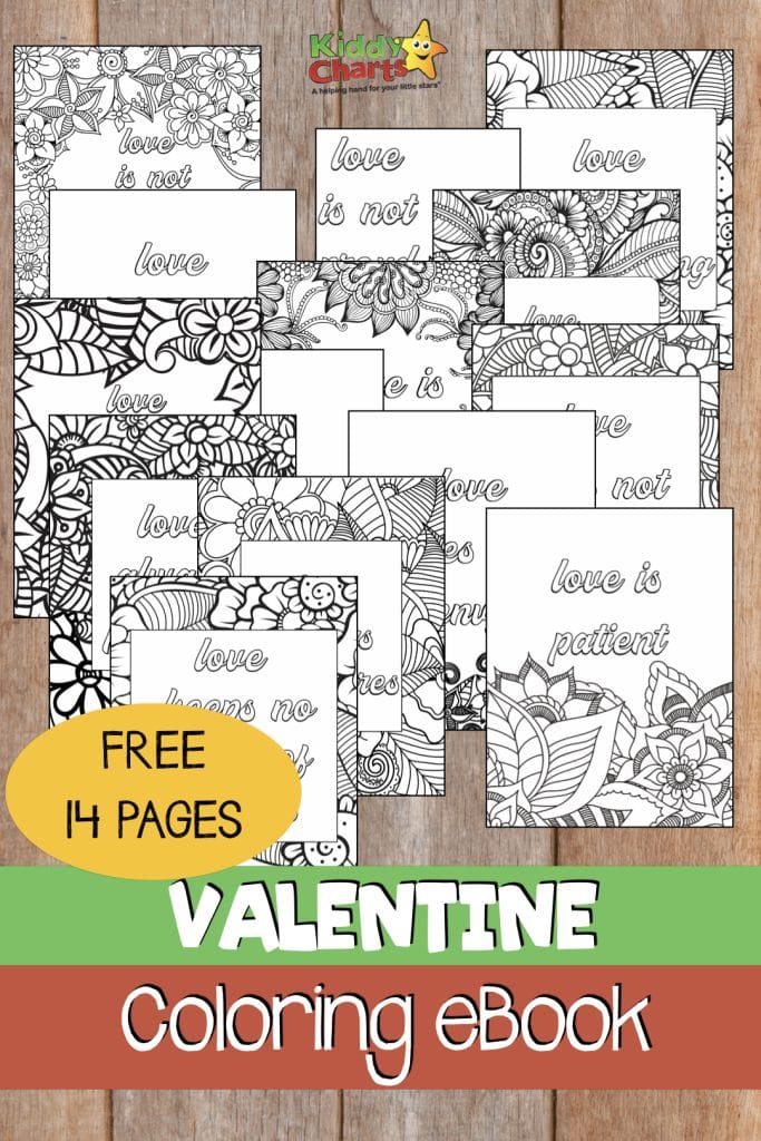 Free Valentine's Day coloring Book for kids