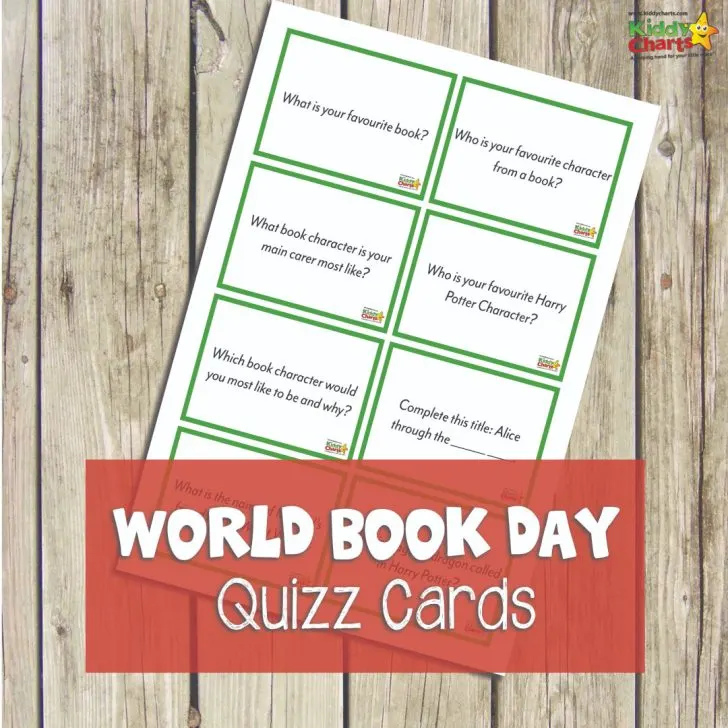 This image is a quiz about books and characters from the Harry Potter series for World Book Day.
