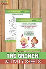 The Grinch activity sheets (Dr Seuss) - KiddyCharts