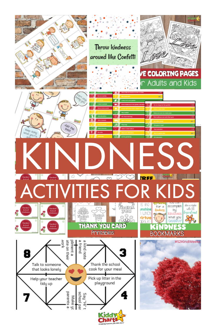 Free World Kindness Day Printables For Kids KiddyCharts