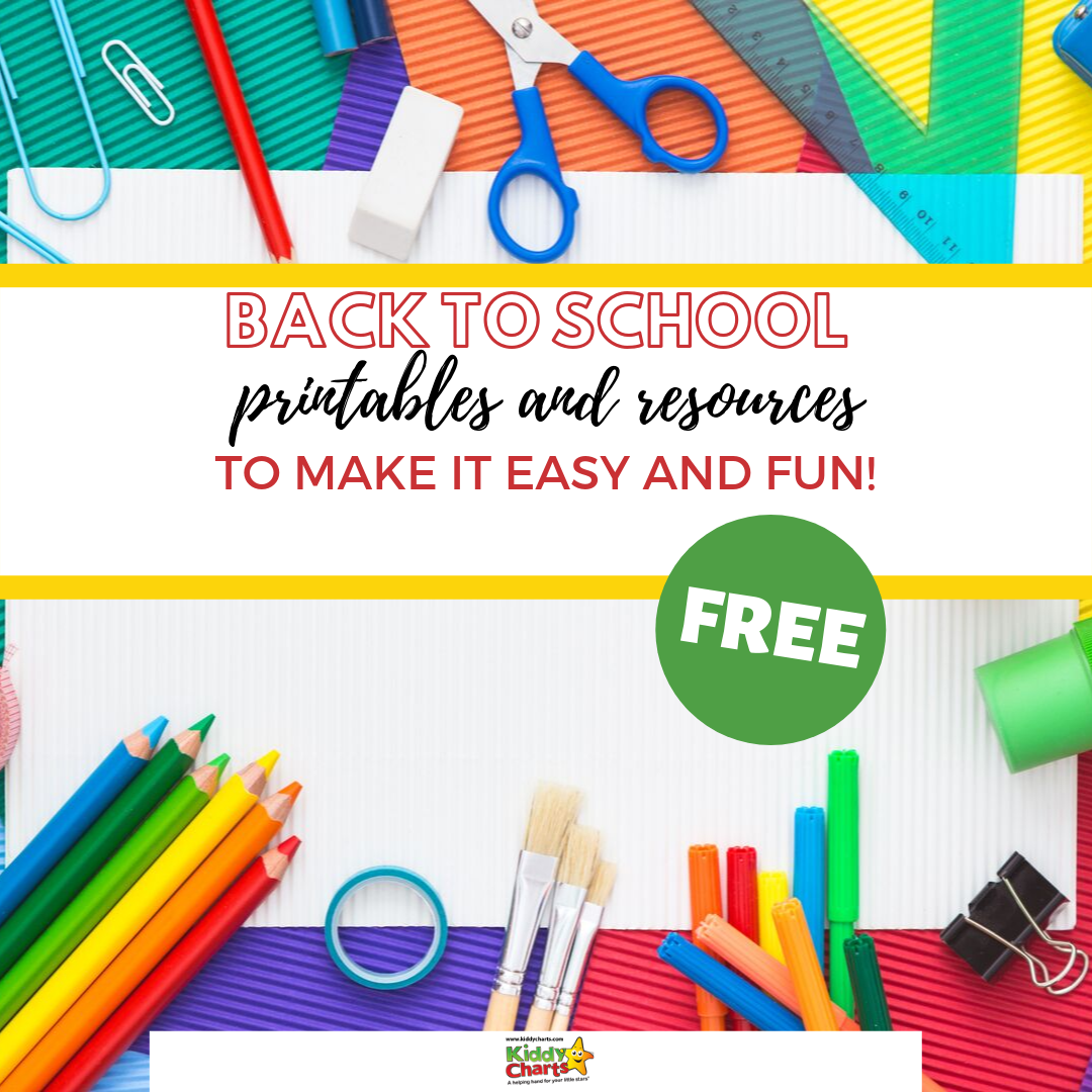 Free Back to School Printables and Resources | KiddyCharts