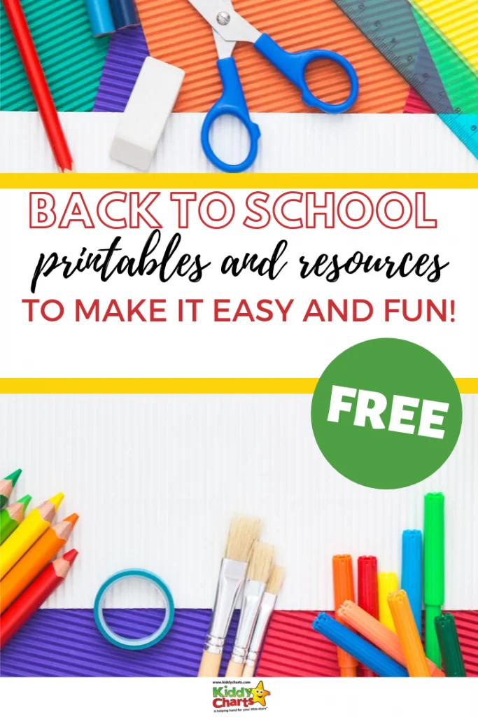 Free Back to School Printables