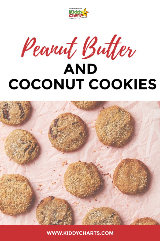 peanut butter and coconut cookies