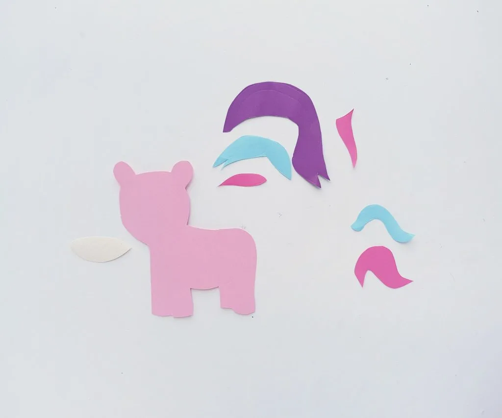 unicorn paper craft