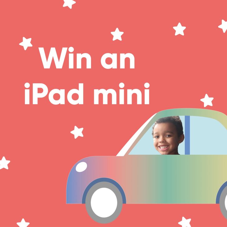A person is entering a competition to win an iPad mini.