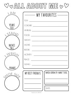 Free Covid-19 Time Capsule Worksheets - KiddyChart