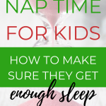 This image is promoting Kiddy Charts, a website that provides parents with helpful tips on how to ensure their children get enough sleep.