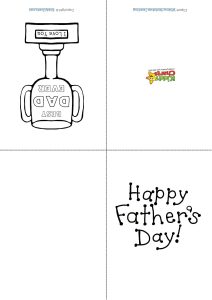 Four free Father's Day cards for kids to make themselves