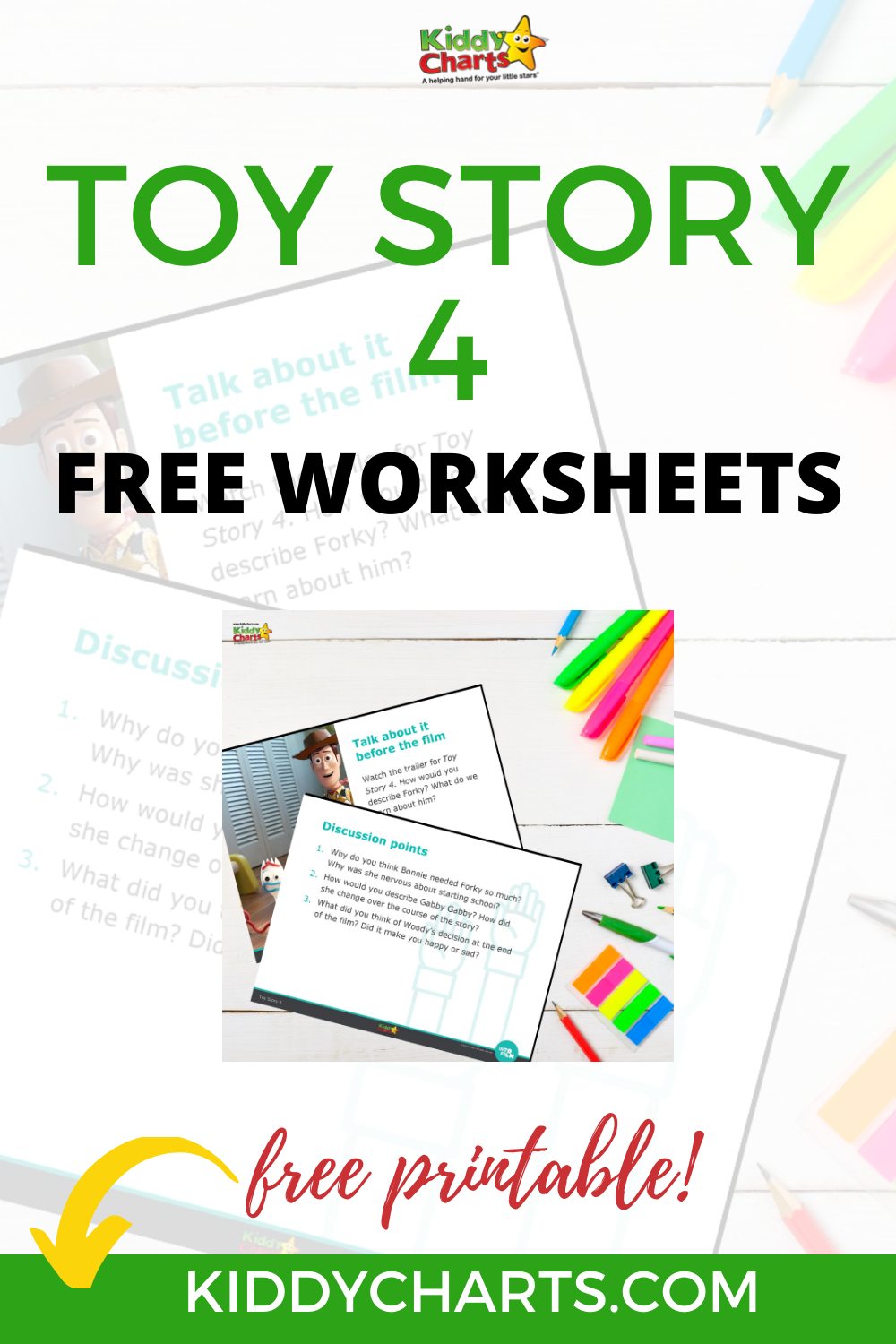 Toy Story 4 Worksheets: How to use Toy Story to help kids to learn