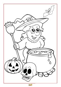 Halloween Coloring Pages for Kids - kiddycharts.com