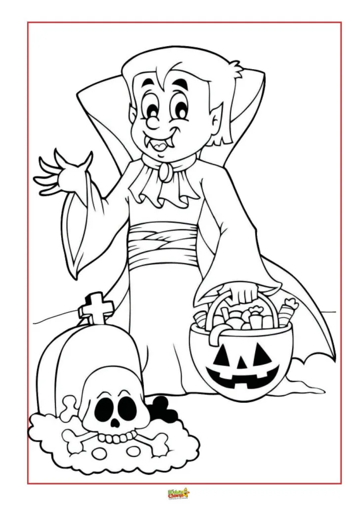 coloring pages for kindergarten halloween activities