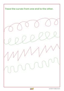 Fine Motor Skills Activity - Pencil Control - kiddycharts.com