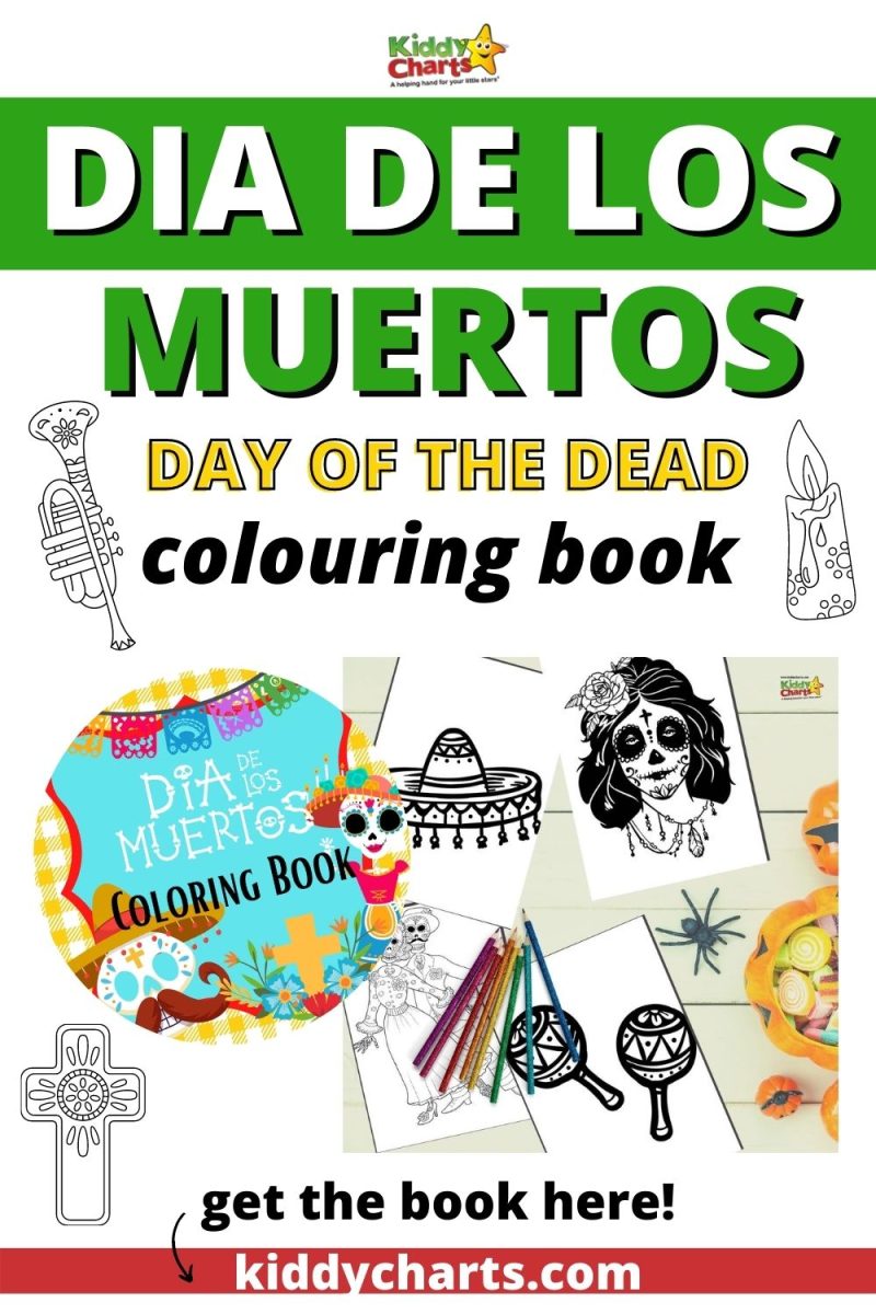 Day of the Dead Coloring Book - Printable - kiddycharts.com