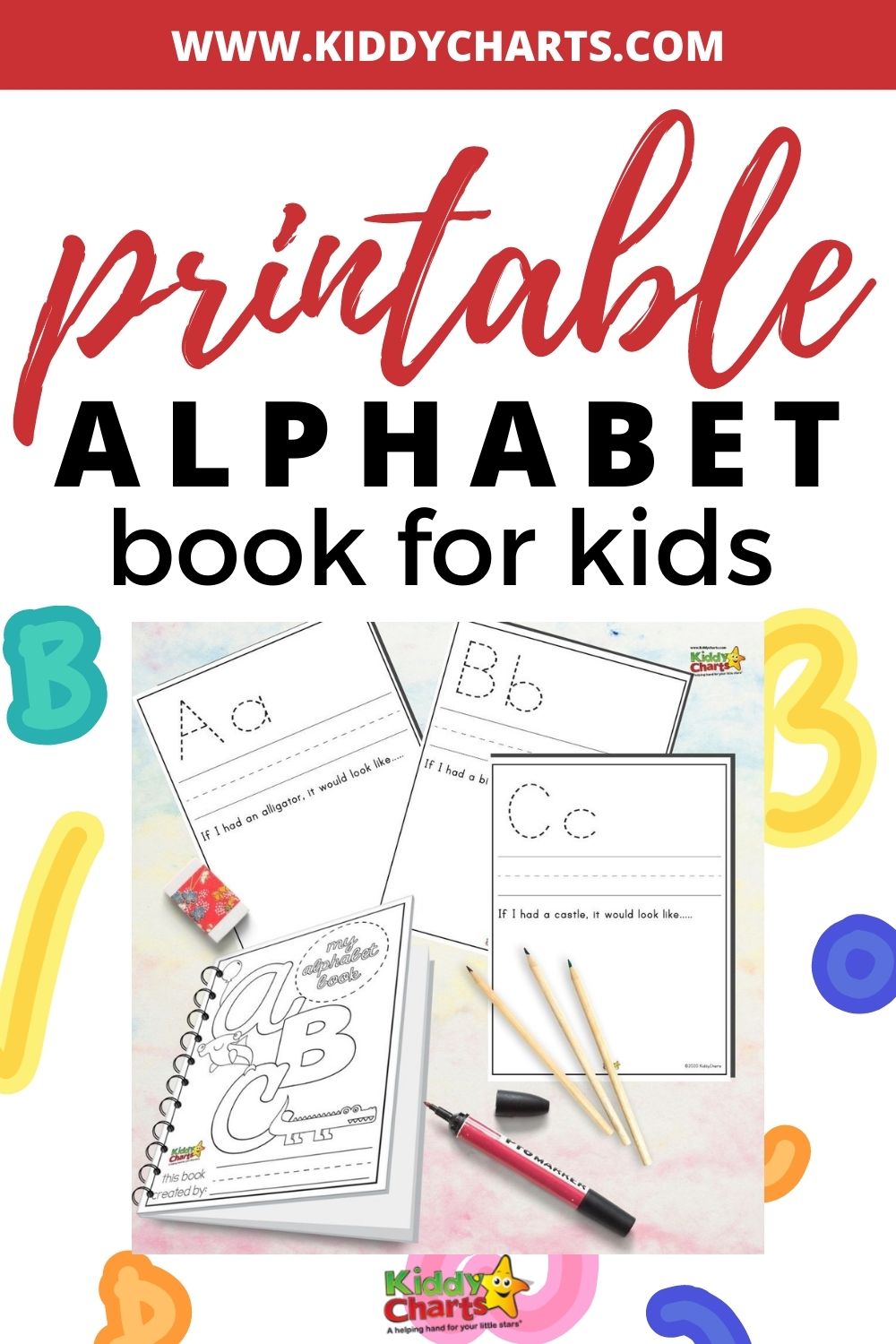 Free Alphabet Book Is the Perfect Printable - kiddycharts.com