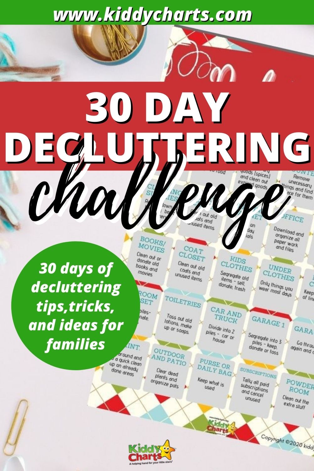 Decluttering Challenge for Families 30 Day