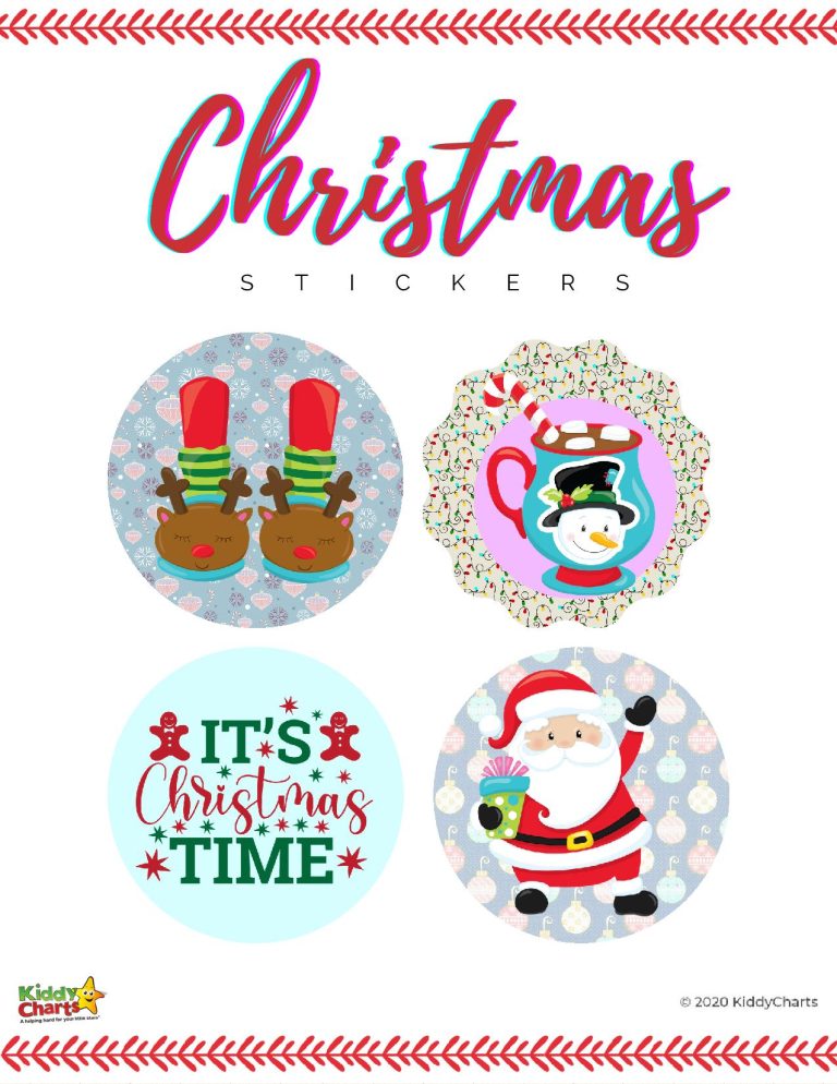 Christmas Stickers Print Your Own For Free Kiddycharts