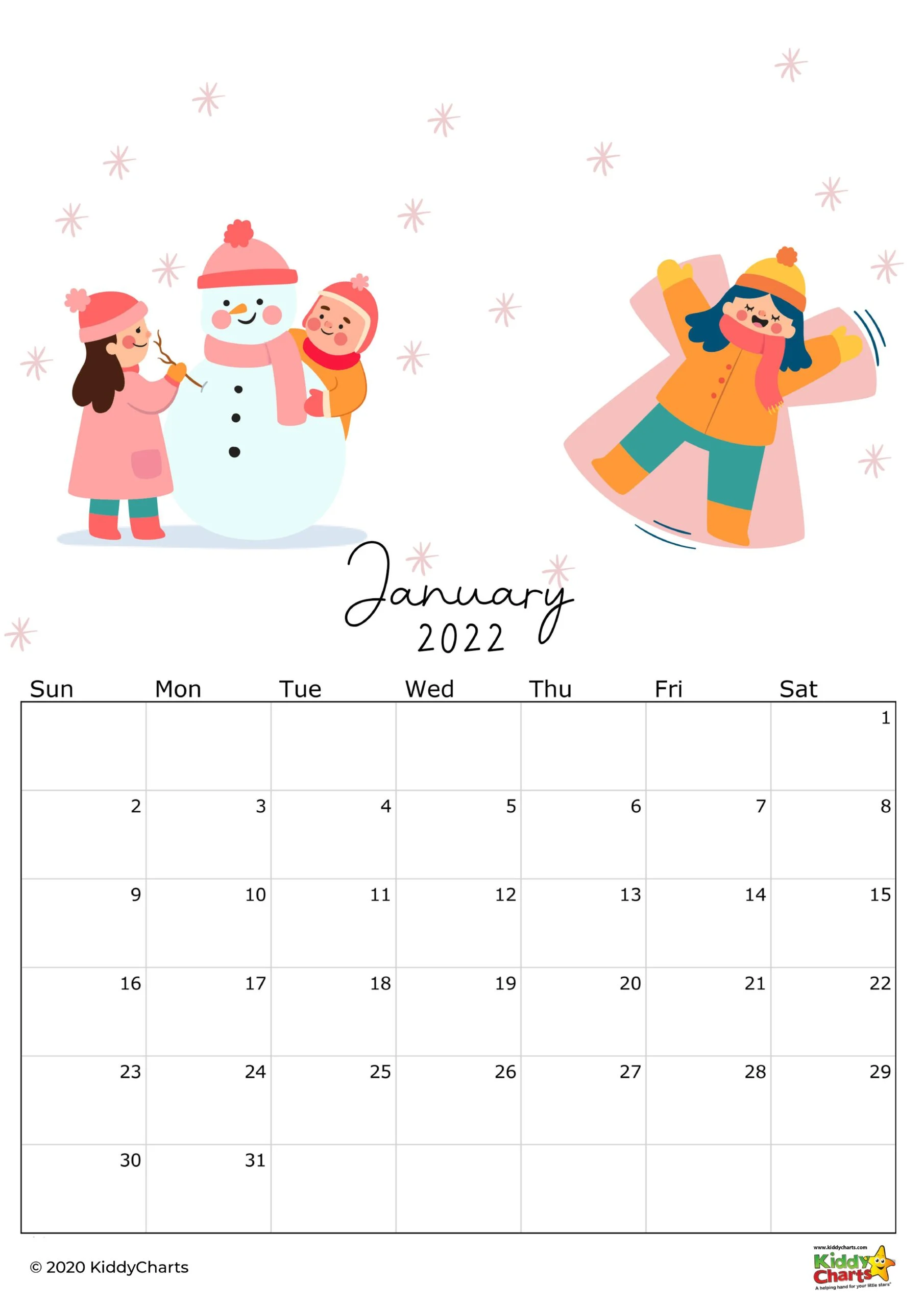2022 Free Printable Calendars - Lolly Jane
