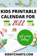 2022 Calendar thats Printable Kids - Monthly Snapshots - kiddycharts.com