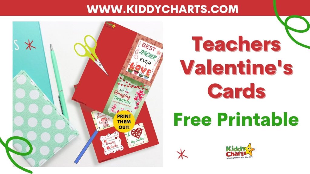 Teacher Valentine's Cards - Print and Download - kiddycharts.com