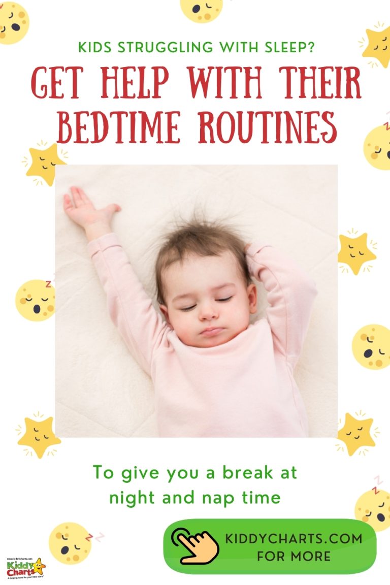 Bedtime Routine for Kids - Nap Times - kiddycharts.com