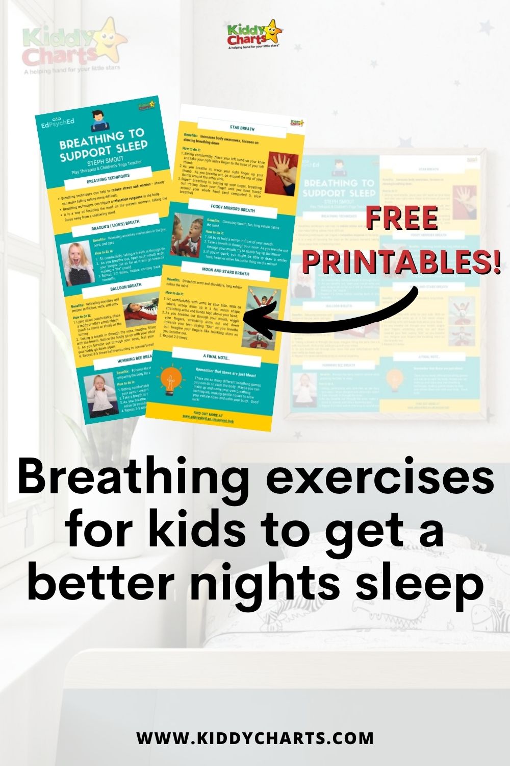 Breathing Exercises For Kids - Better Nights Sleep - Kiddycharts.com