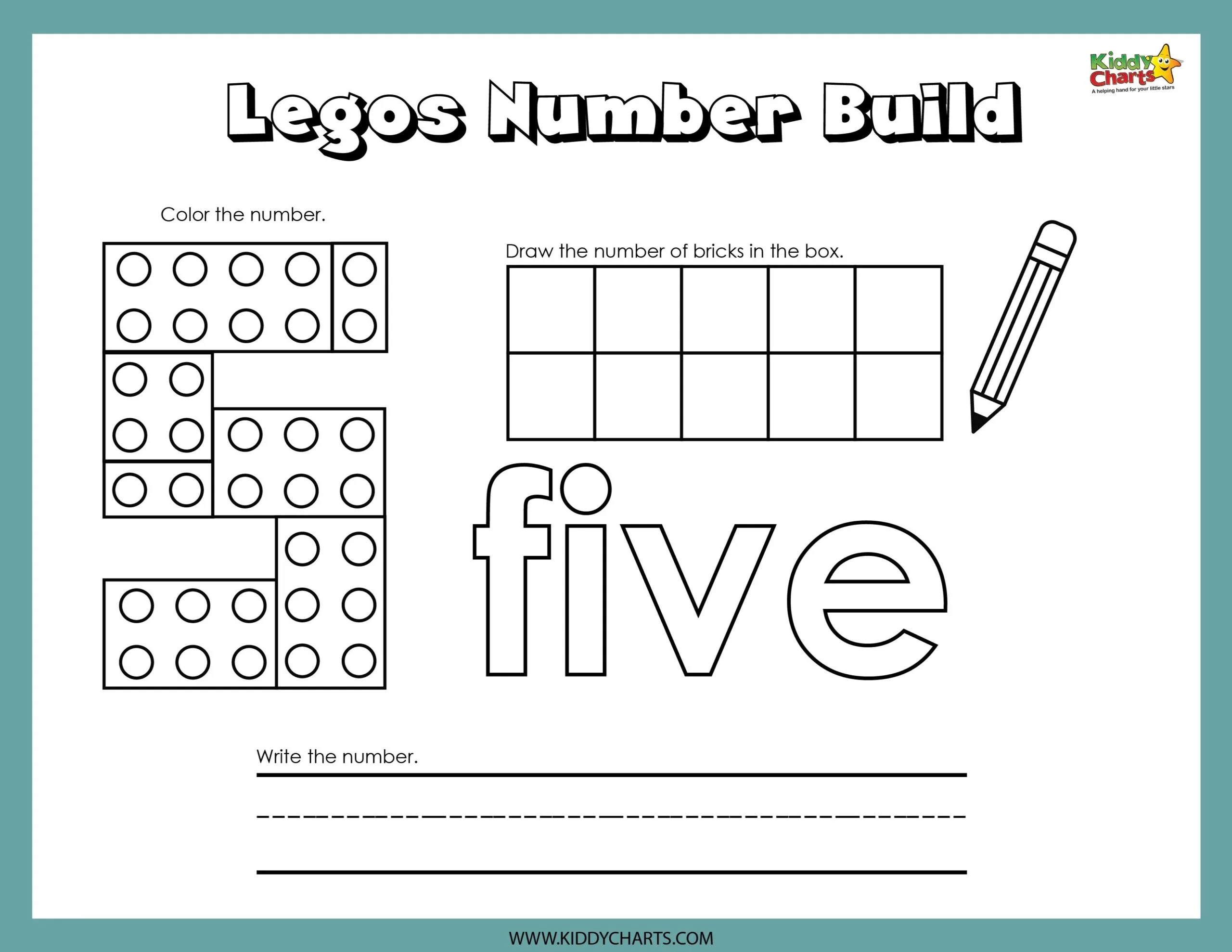 Lego numbers five