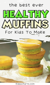 Healthy muffins for kids: Striped muffins