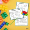 Lego Numbers Building Activity - Printable Maths - kiddycharts.com