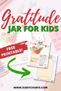 Gratitude Jar for Kids to Download and Print - kiddycharts.com