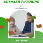 This image is promoting a competition on KiddyCharts.com to win £3601-2-1 worth of summer tutoring from Headway Tutors.