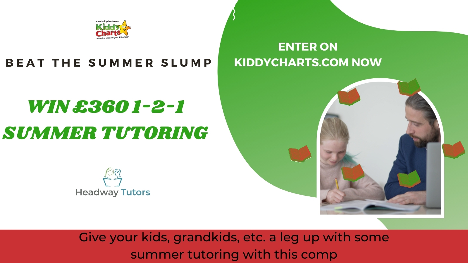 Summer slump: Avoid it by winning £360 in free tuition from Headway Tutors