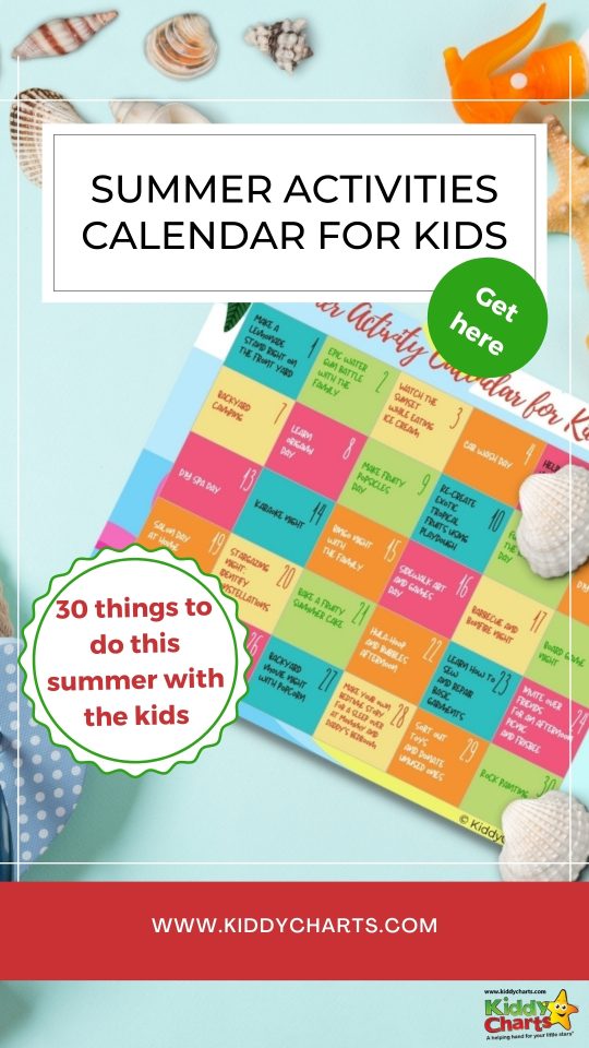 Summer activities for kids: Free printable calendar