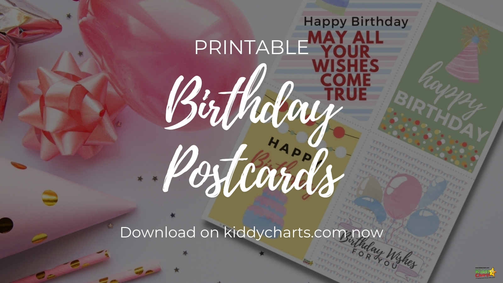 Printable birthday postcards for you: 4 designs (Time to Pee printable)