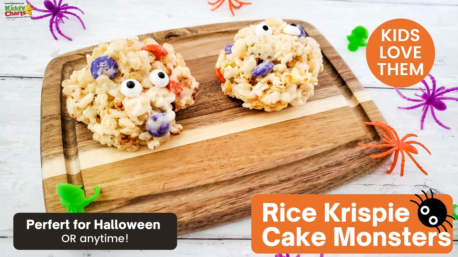 Rice krispie cake monsters