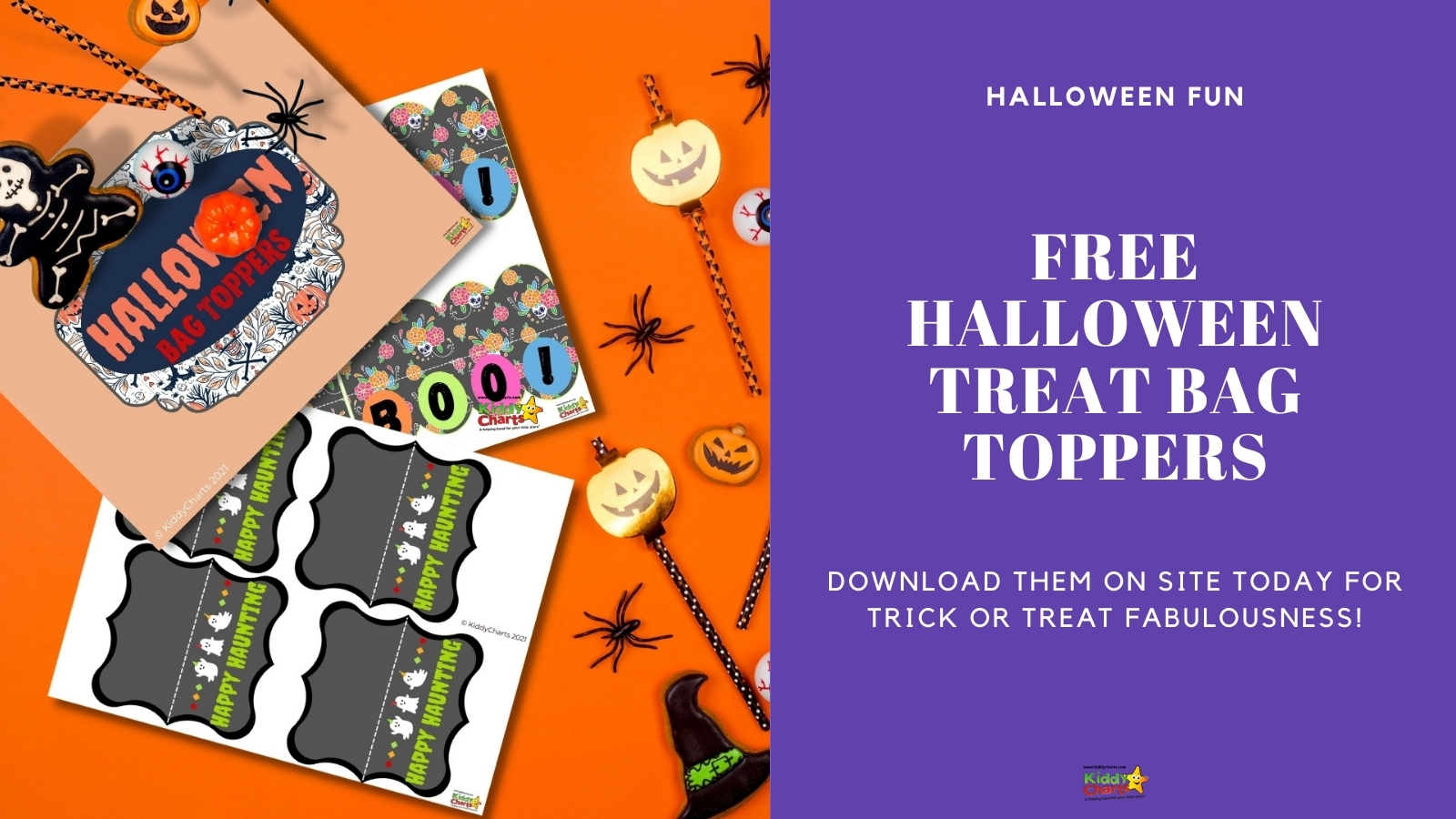 Halloween treat bag toppers