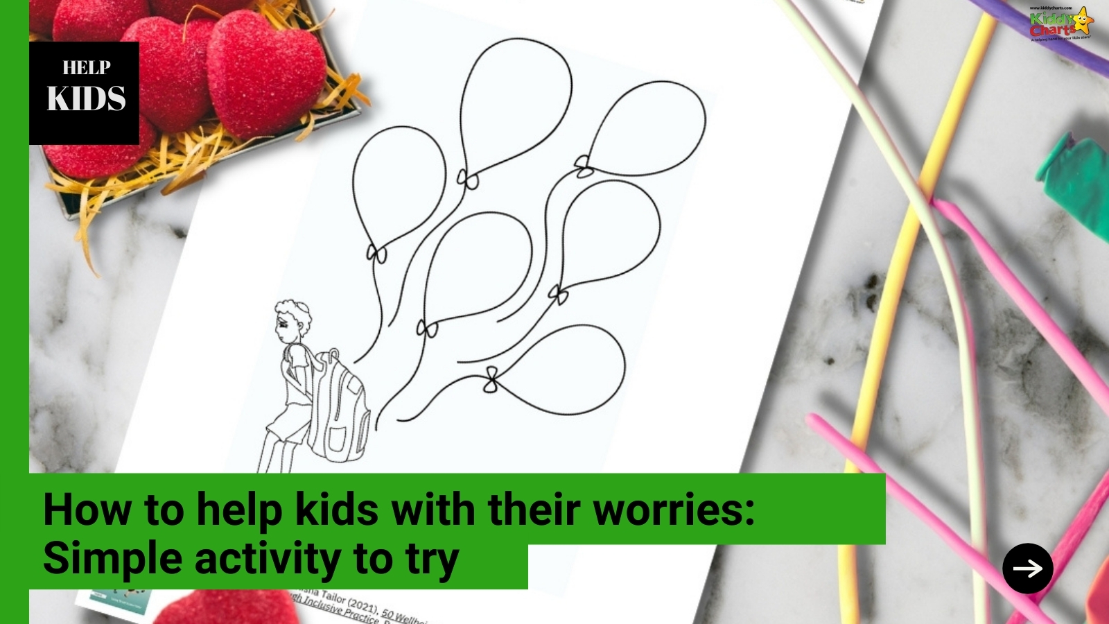 Worry worksheets to help kids express their anxieties