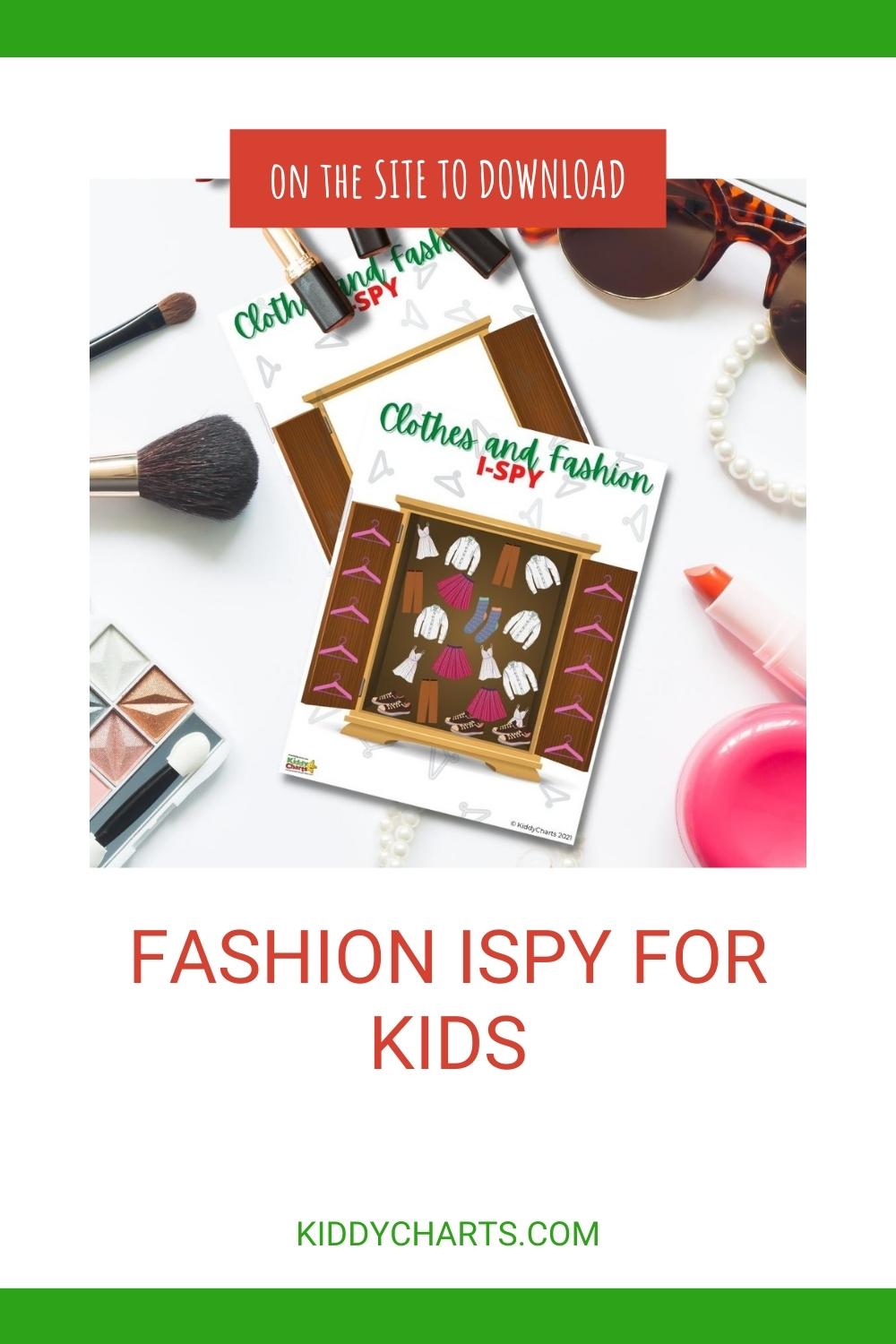 Printable I Spy: Fashion And Clothes