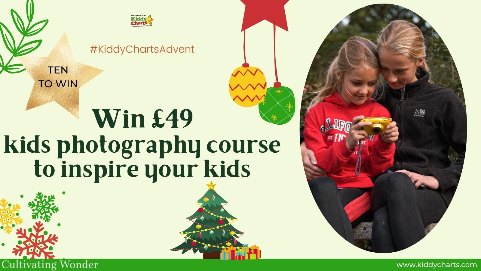 Win kids photography course worth £49 to inspire wonder in your kids (10 available)