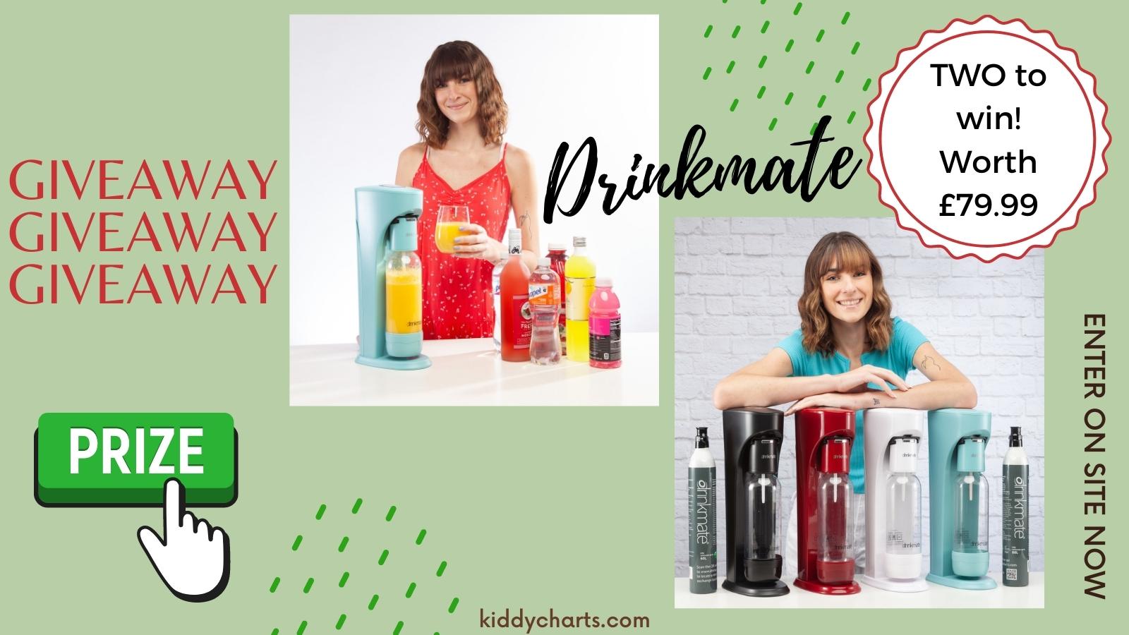 Win Drinkmate to add some more bubbles to your family life! (2 available)