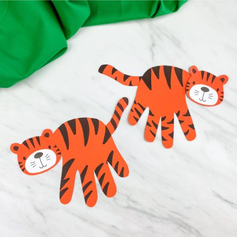 Tiger papercraft for Chinese New Year