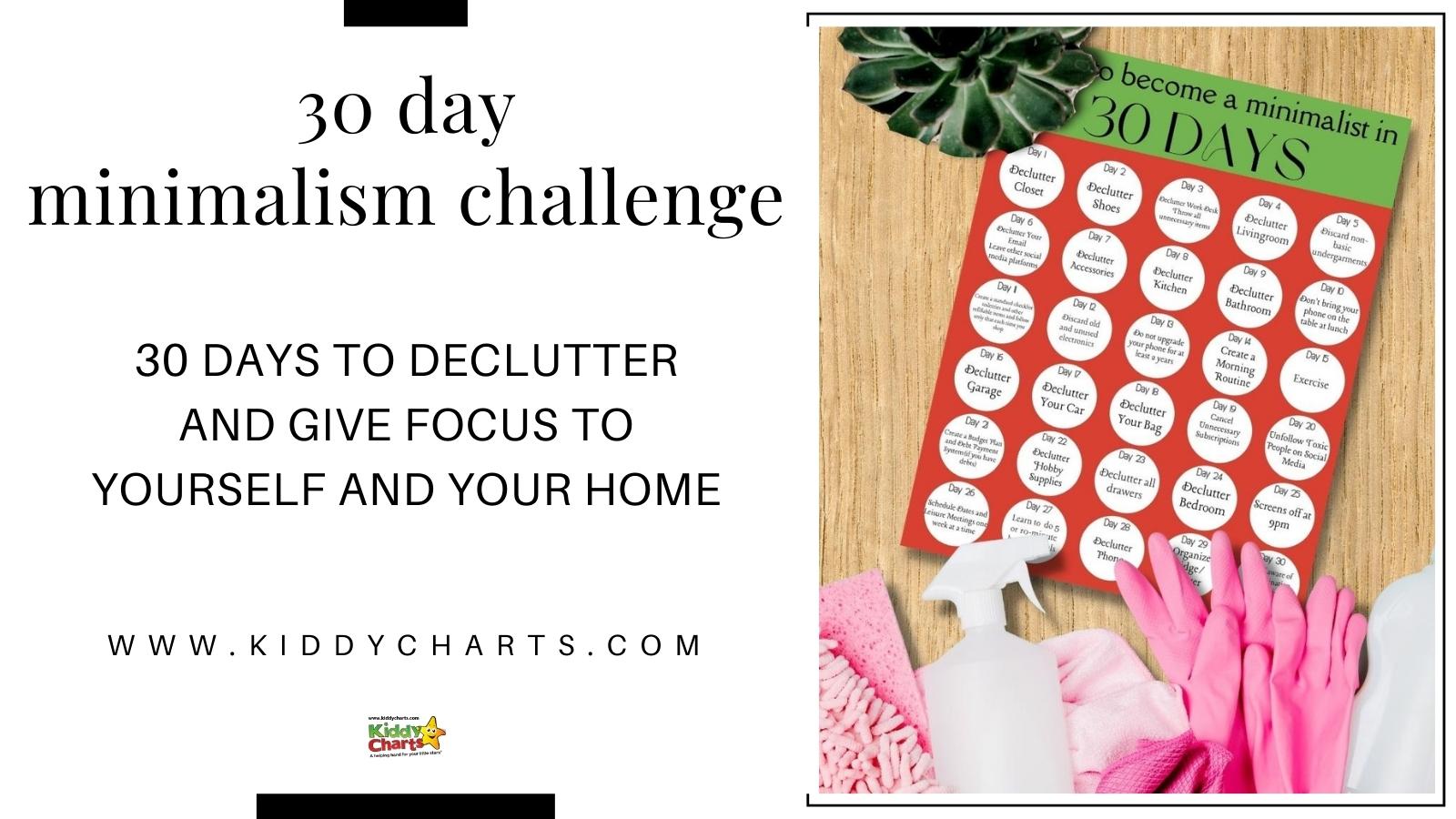 30 day minimalism challenge