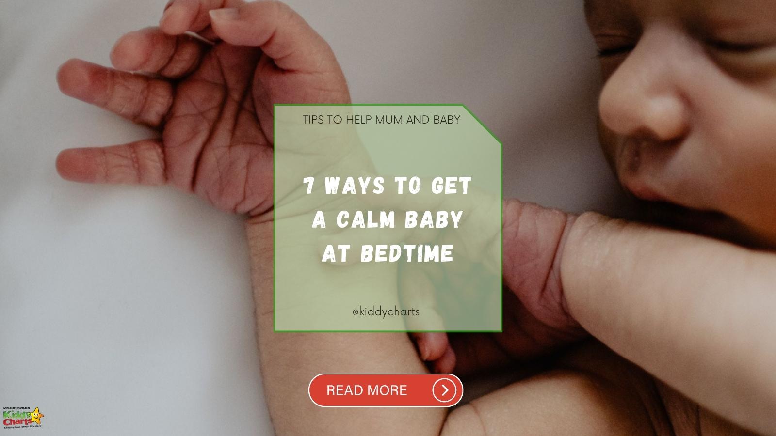 Gentle ways to calm baby before bed