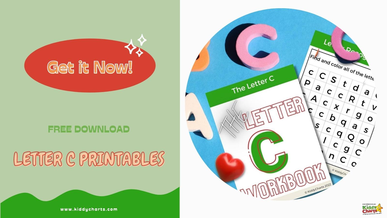 Letter C printables