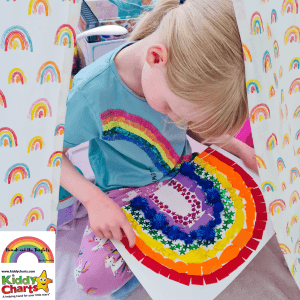 How to make a calming sensory rainbow for kids #31daysofactivities