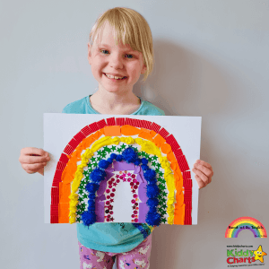 How to make a calming sensory rainbow for kids #31daysofactivities